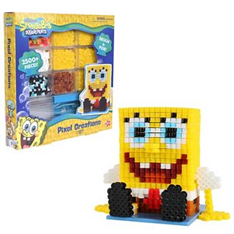 Tara Toy SpongeBob SquarePants Pixel Creations 2500+ Pieces 3D Fuse Bead Craft Kit