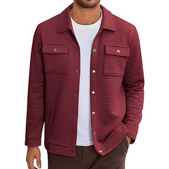 Men's Waffle Shirt Style Jacket