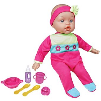 Lissi 15-inch Moving Face Interactive Baby Doll & Feeding Care Accessories