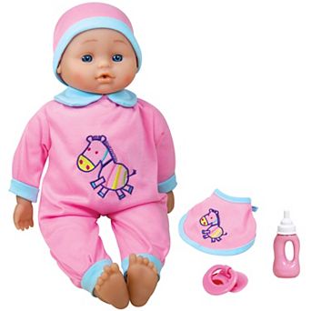Lissi 16-inch Interactive Baby Doll & 3 pc Feeding Care Accessories Set