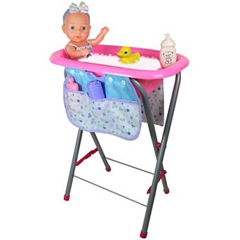 Lissi 12-inch Baby Doll Bath Tub Set with Care Accessories