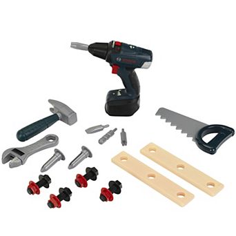 Theo Klein Bosch 15 pc DIY Case Toy Tool Set with Drill