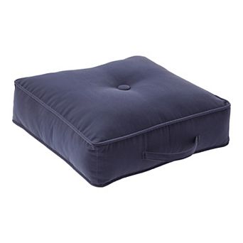 Greendale Home Fashions Plush Corduroy Tufted Floor Pillow with Handle