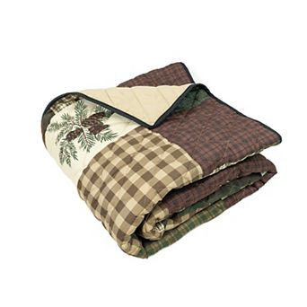 Your Lifestyle by Donna Sharp Pine Panels Lodge Quilted Throw Blanket