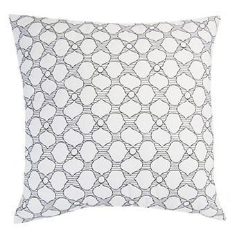 Your Lifestyle by Donna Sharp Cameron Embroidered Emblem Cotton Decor Pillow