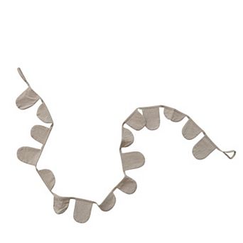 Storied Home Cotton Scalloped Holiday Garland