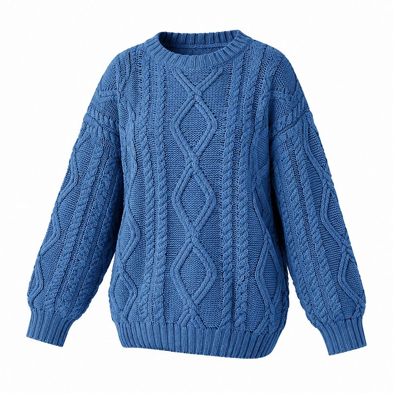 Women's Oversized Cable Knit Sweater Fall Outfits Cozy Layering Top
