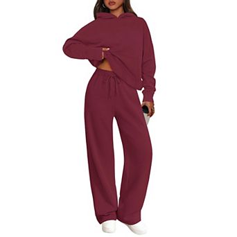 Womens 2 pc Lounge Set Soft Cotton Blend Tracksuit Casual Wear