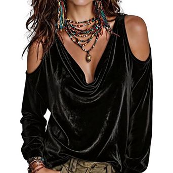 Women's Off-Shoulder Fashion Casual Long-Sleeve Top