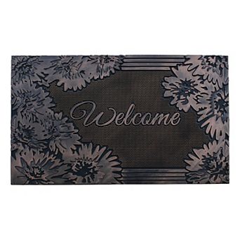 A1 Home Collections Natural Coir & Rubber Doormat, 23x38 in Heavy-Duty, Anti-Shed, Low-Profile Mat