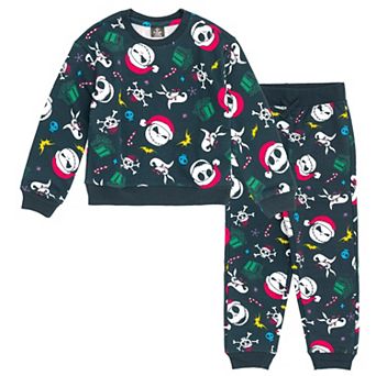 Disney's Nightmare Before Christmas Holiday 2 pc Fleece Sweatshirt and Pants Set