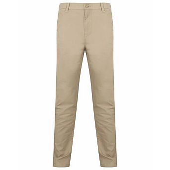 Henbury Mens Stretch Flex Waistband Chinos