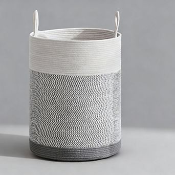 Laundry Hamper Large Basket Clothes Blankets Rope Woven Bedroom Storage