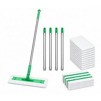 2 in 1 Dry & Wet Sweeper Mop Set with Handle