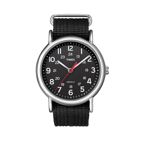 Timex weekender shop black face