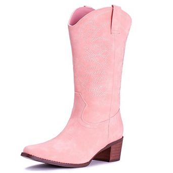 Womens Pointy Toe Western Cowboy Boots Cowgirl Footwear