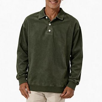 Men's Loose Fit Shirt Long Sleeve Button Front Lightweight Everyday Top