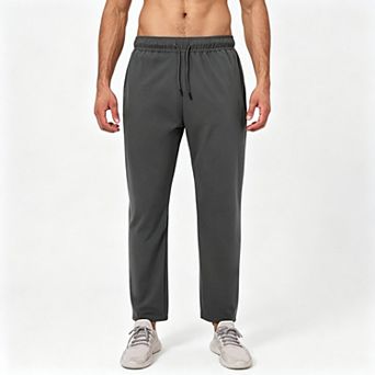 Men's Fleece Lined Joggers, Athletic Sweatpants with Stretch Drawstring Waist & Pockets