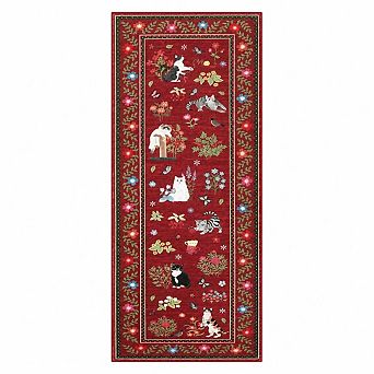 Machine Washable Cozy Cats Area Rug for Bedroom Living Room Soft Non-Slip Carpet