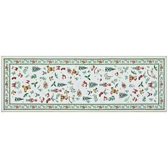 Machine Washable Holiday Charm Area Rug for Bedroom Living Room Low Pile Carpet