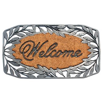 A1 Home Collections Natural Coir & Rubber Doormat, 23x38 in Heavy-Duty, Anti-Shed, Low-Profile Mat