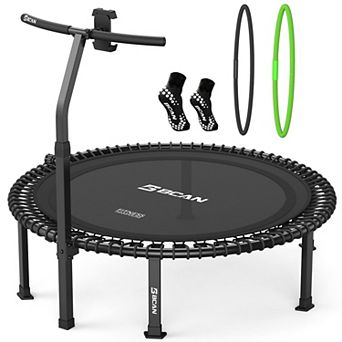 BCAN BT4 40"/48'' Soft Land Pro Fitness Rebounder Trampoline, 500lb Capacity