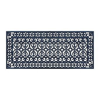 A1 Home Collections 19 LB Heavy-Duty Rubber Doormat, Non-Slip, Dirt Scraper, All-Weather Mat