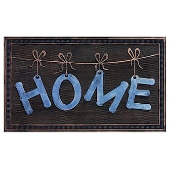 A1 Home Collections Rubber Welcome Doormat, Non-Slip, Indoor & Outdoor, 18x30 in Pin Design Mat