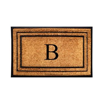 A1 Home Collections Natural Coir & Rubber Large Door Mat, Heavy-Duty, Dirt-Trapping Entrance Mat