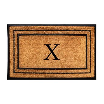 A1 Home Collections Natural Coir & Rubber Large Door Mat, Heavy-Duty, Dirt-Trapping Entrance Mat
