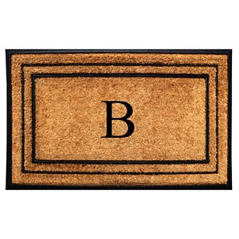 A1 Home Collections Natural Coir & Rubber Large Door Mat, Heavy-Duty, Dirt-Trapping Entrance Mat
