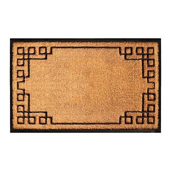 A1 Home Collections Natural Coir & Rubber Large Door Mat, Heavy-Duty, Dirt-Trapping Entrance Mat