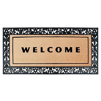 A1 Home Collections Entrance Door Mat, Non-Slip, Rubber-Backed, Low-Profile, Heavy-Duty Mat