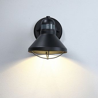 7.5 in LED Motion Sensor Outdoor Wall Light, Barn Light Style