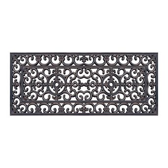A1 Home Collections Natural Coir & Rubber Doormat, Heavy-Duty, Anti-Shed, Fade-Resistant Mat