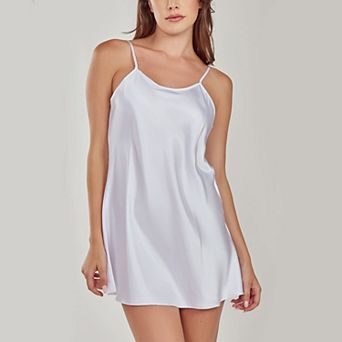 Lustrous Bias Cut Satin Chemise