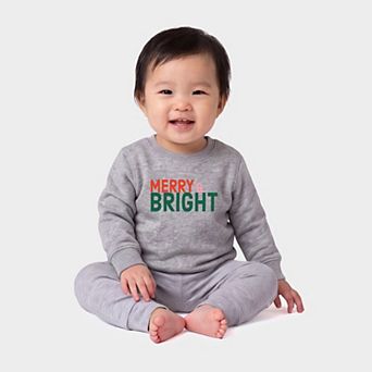 Merry & Bright Bold - Infant Crew Fleece Sweatshirt