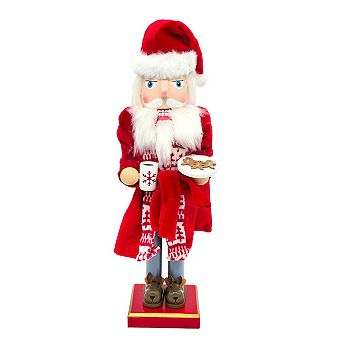 Wizardi Cookie Tray Santa Wooden Nutcracker F07AM9-9-N01752