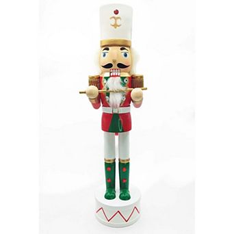 Christmas Nutcracker the Piper. Wizardi Classic Wooden Festive Decoration F07M14-32-N01819C