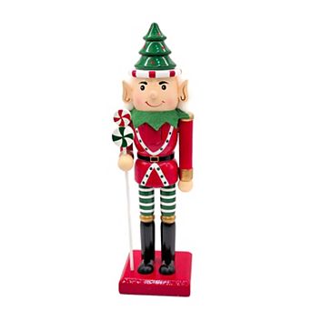 Wizardi Christmas Tree Hat Elf Wooden Nutcracker F07AM9-18-N01851A