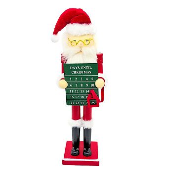 Wizardi Countdown Santa Wooden Nutcracker F07AM9-7-N01830A