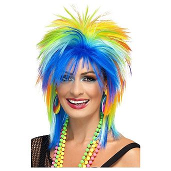 Smiffys Womens/Ladies 1980s Punk Wig