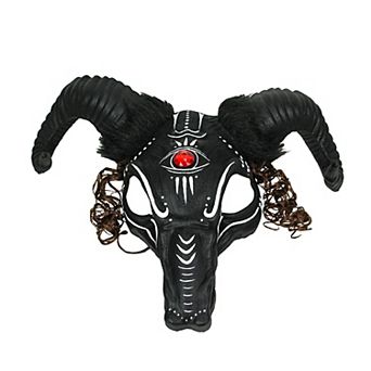 Voodoo Witch Doctor Goat Head Mask Halloween Costume Cosplay Masquerade