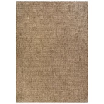 WRG Home Jute-Look Basketweave Area Rug, Easy Clean Non-Slip Woven Flatweave for Entryway or Kitchen