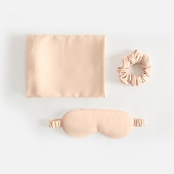 Urban Loft Beauty Sleep 3 pc Set with Sleep Mask, Hair Scunchie and Pillowcase