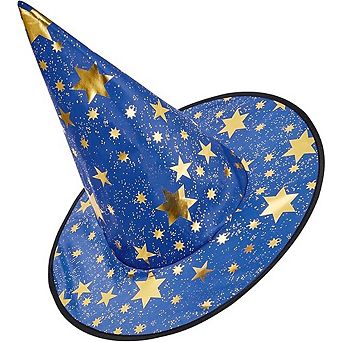 Kids Witch Hat with Star Print for Halloween Cosplay, Boys & Girls
