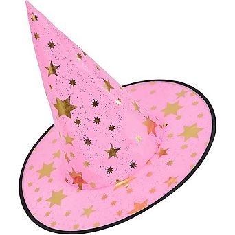 Kids Witch Hat with Star Print for Halloween Cosplay, Boys & Girls