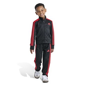 Kids 4-7 adidas 2 pc 3-Stripe Event Tricot Track Set
