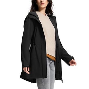 Women's Waterproof Fleece Lined Hooded Windbreaker Warm Outdoor Jacket