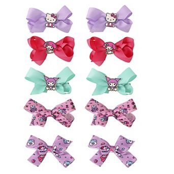 Hello Kitty and Friends Hair Bow Clips 10 pc Official License